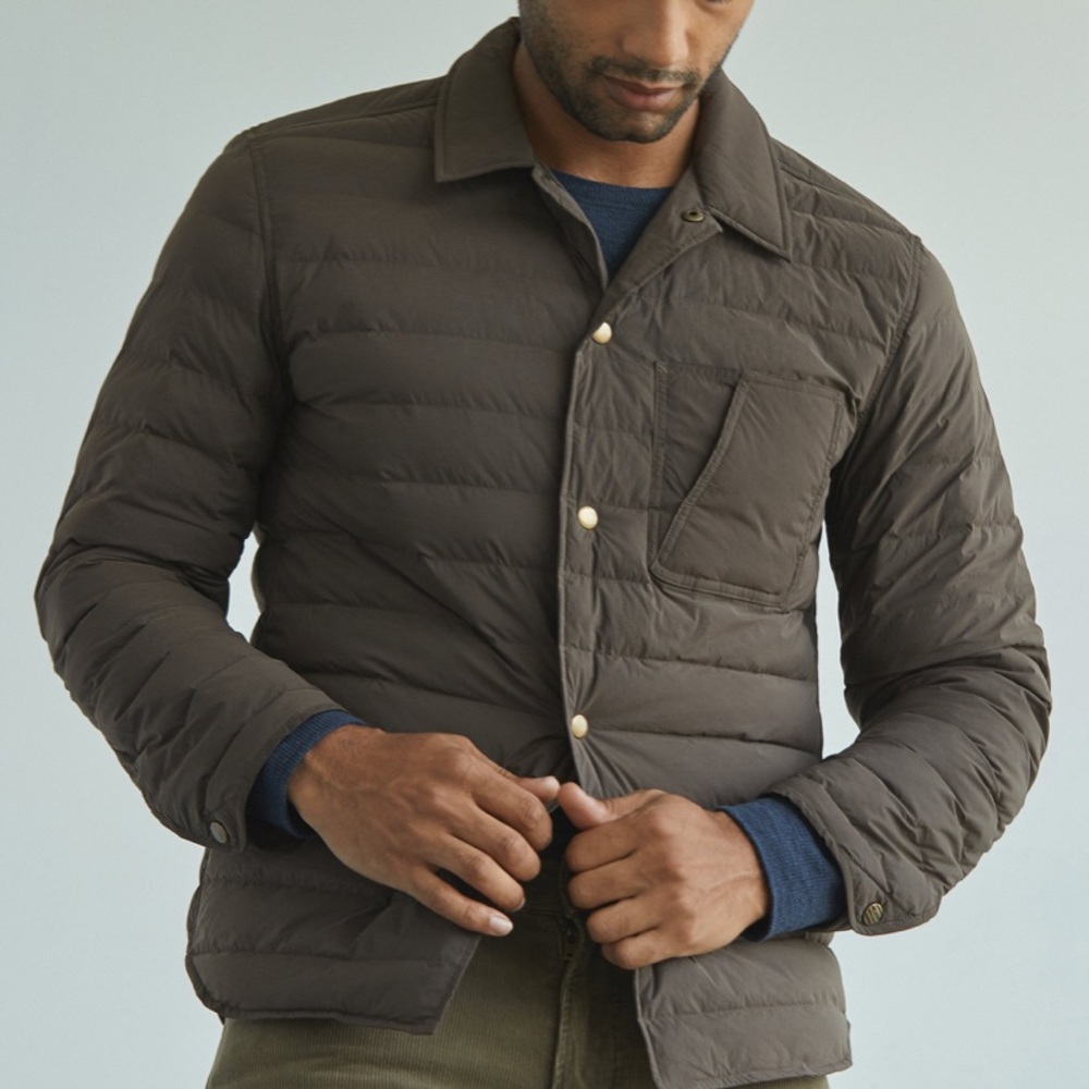 Billy Reid BAFFLE SHIRT JACKET